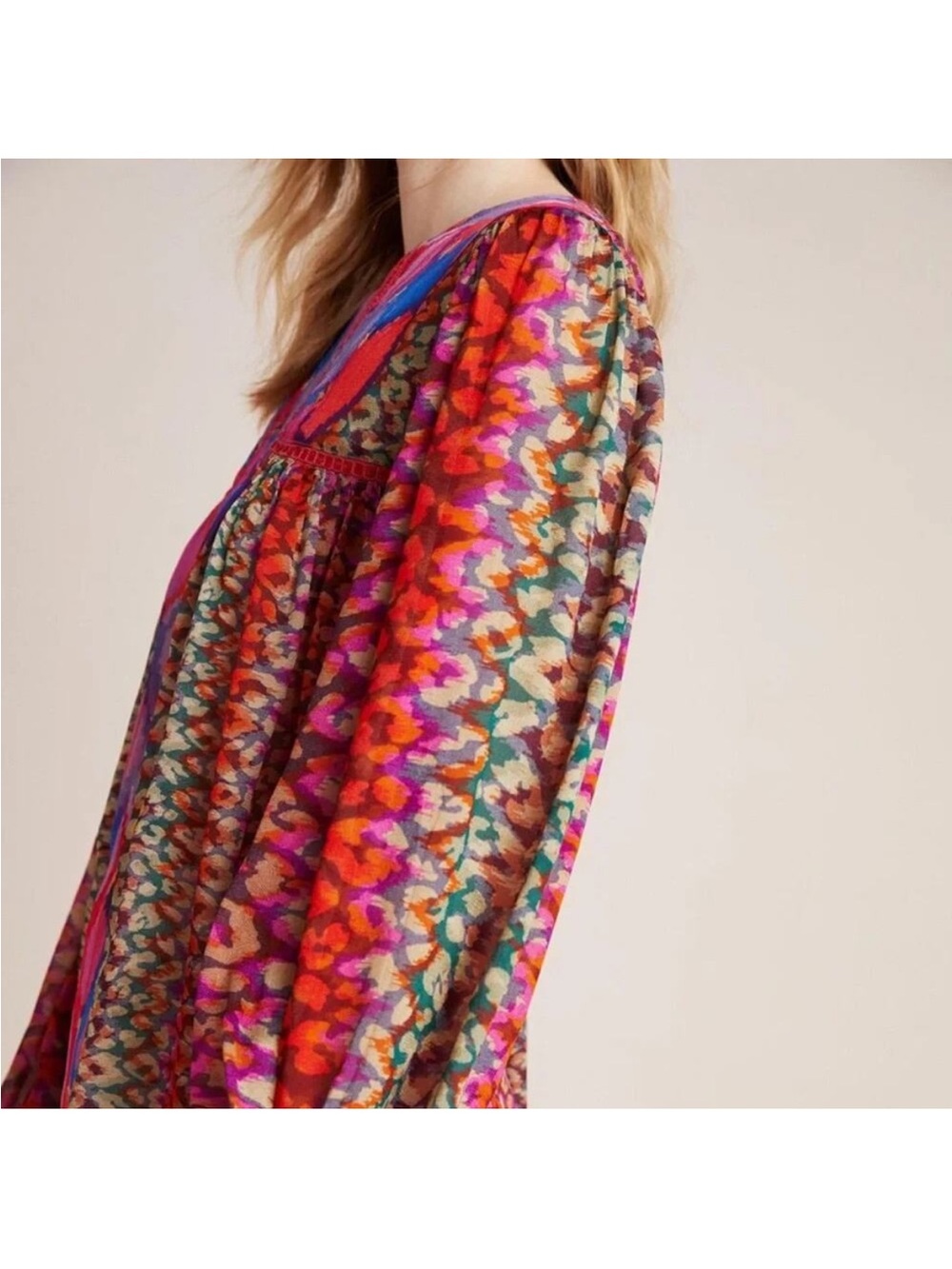 Blank London Anthropologie Miranda Boho Peasant Blouse Top Medium - Picture 3 of 10